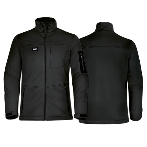 Uvex Echor Softshell-Arbeitsjacke für Herren - Outdoorjacke - Schwarz - Gr XXL von Uvex