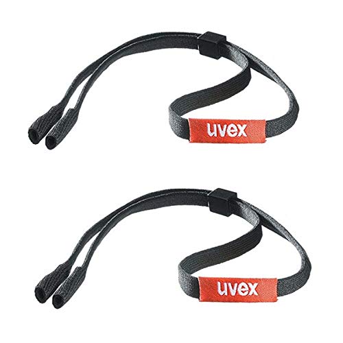 Uvex Eyewear Strap Brillenband, 2 Stück, Schwarz von Uvex