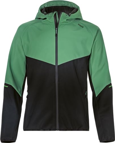 Uvex Hardhöhe - Softshelljacke für Herren - Funktions- & Übergangsjacke - wasserabweisend, atmungsaktiv & nachhaltig - Dunkelgrün - 3XL von Uvex