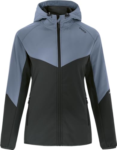 Uvex Hardhöhe - Softshelljacke für Damen - Funktions- & Übergangsjacke - wasserabweisend, atmungsaktiv & nachhaltig - Graphite - S von Uvex