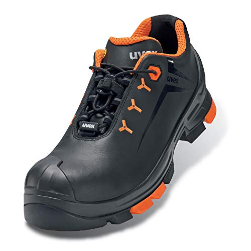 Uvex Herren Low Shoe 6502/4 S3 Size 41 PU Sole W14 Brandschutzschuhe, Nero, Arancione, EU von Uvex