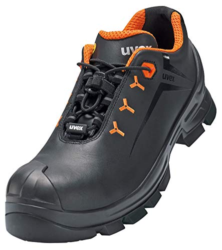 Uvex Herren Low Shoe 6522/4 S3 Size 43 PU/Rubber W14 Brandschutzschuhe, Nero, Arancione, EU von Uvex