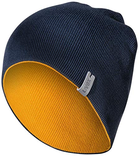 Uvex K26 7308 - Wintermütze für Damen & Herren - Beanie-Strickmütze in Blau-Gelb Unisize von Uvex