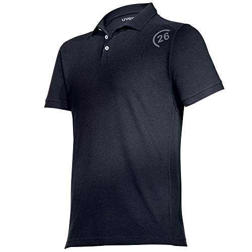 Uvex K26 Herren-T-Shirt - Schwarze Männer-Poloshirt L von Uvex