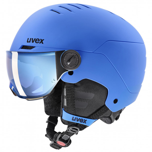 Uvex - Kid's Rocket Visor - Skihelm Gr 51-55 cm blau Uvex - Kid's Rocket Visor - Skihelm Gr 51-55 cm blau von Uvex