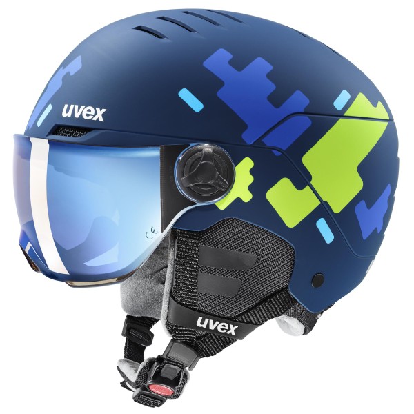 Uvex - Kid's Rocket Visor - Skihelm Gr 51-55 cm blau Uvex - Kid's Rocket Visor - Skihelm Gr 51-55 cm blau von Uvex