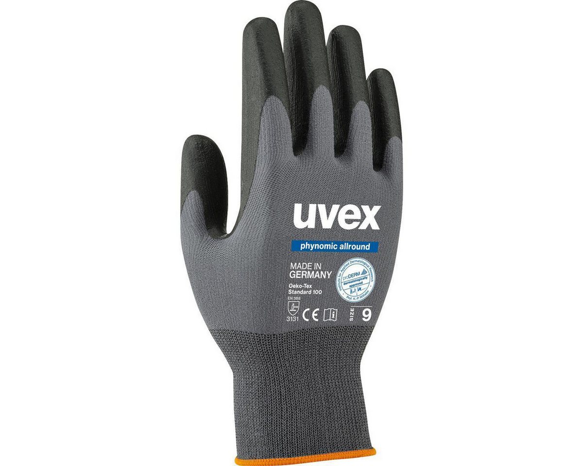 Uvex Latexhandschuhe uvex 6004908 Schutzhandschuhe Gr.8 gr/schw von Uvex