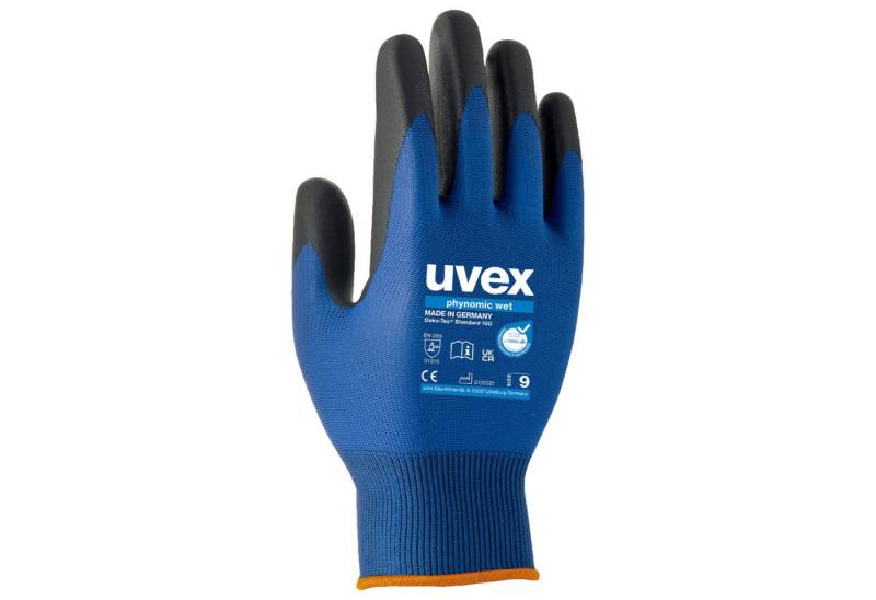 Uvex Nitril-Handschuhe Arbeitshandschuh phynomic wet 6006009 Gr.9 1 Paar. von Uvex