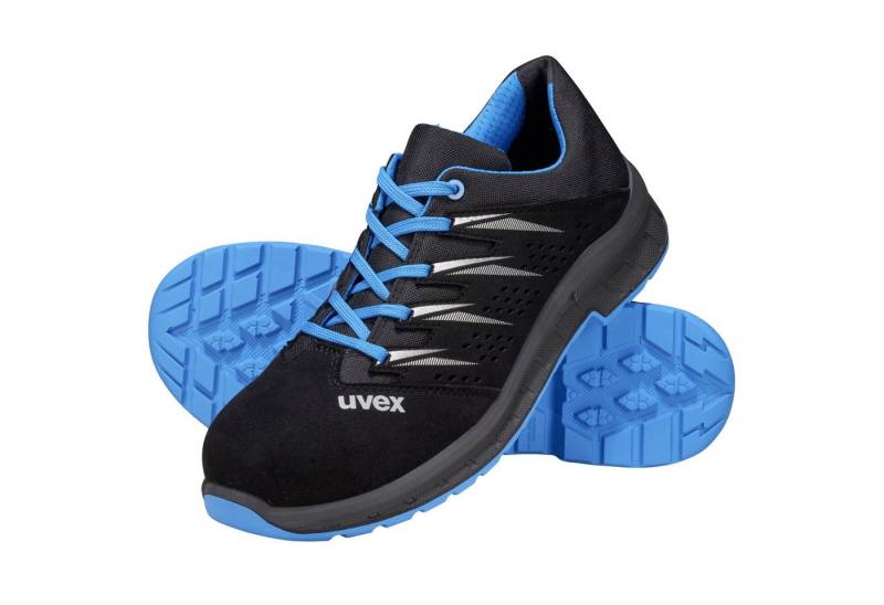 Uvex Nitril-Handschuhe Sicherheitsschuh Halbschuh 6937842 schwarz/gr Gr. 42 von Uvex