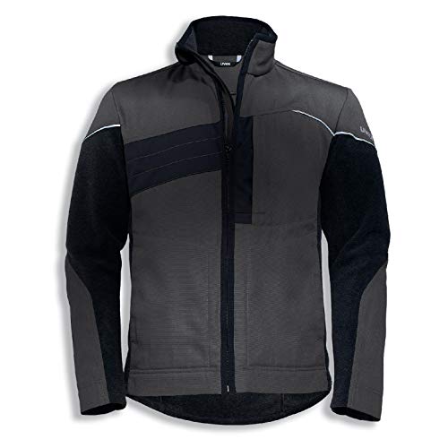 Uvex Perfexxion Arbeitsjacke - Fleece-Jacke f. Herren - Grau - Gr 6XL von Uvex
