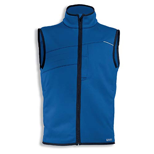 Uvex Perfexxion Arbeitsweste - Softshell-Jacke f. Herren - Blau - Gr 4XL von Uvex