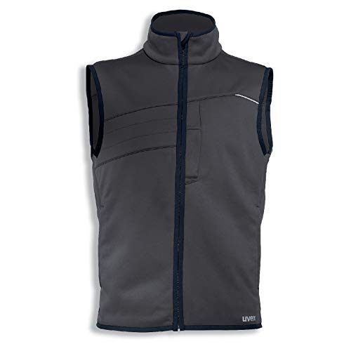Uvex Perfexxion Arbeitsweste - Softshell-Jacke f. Herren - Grau - Gr XL von Uvex