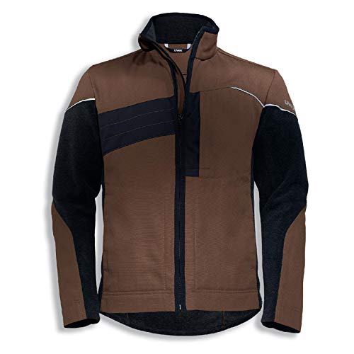 Uvex Perfexxion Herren-Arbeitsjacke - Braune Männer-Hybridjacke - Viele Taschen L von Uvex