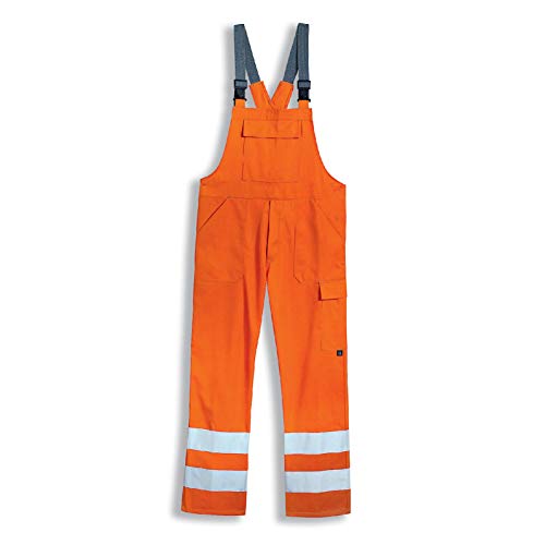 Uvex Protection Flash 8893 Herren-Arbeitshose - Orange Warnschutz-Latzhose 60 von Uvex