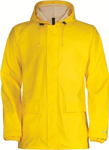 Uvex Regenjacke - wasserdicht – leichte & dehnbare Arbeits- und Outdoor-Regenbekleidung für Damen & Herren, PU Nässeschutz mit Taschen, Reißverschluss & Gummibund, reißfest & funktional von Uvex