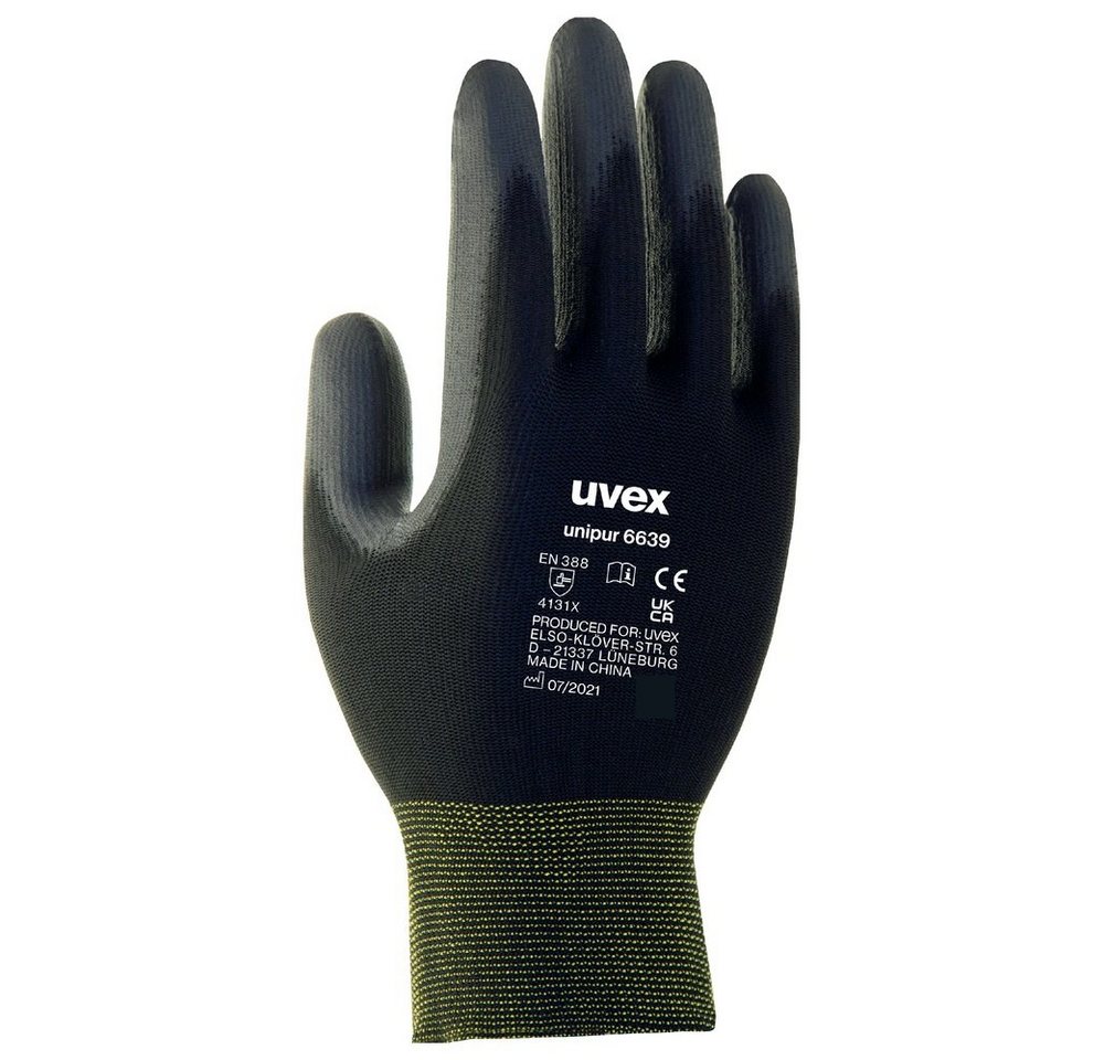 Uvex Strickhandschuhe uvex 60248 Unipur 6639 Nylon PU-Strickhandschuhe s von Uvex