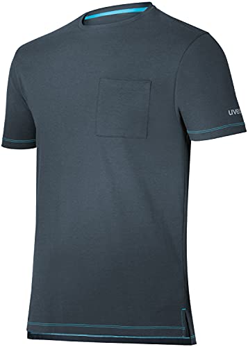 Uvex Tune-Up Männer Kurzarmshirt mit Rundhals für die Arbeit - Blau - 3XL von Uvex