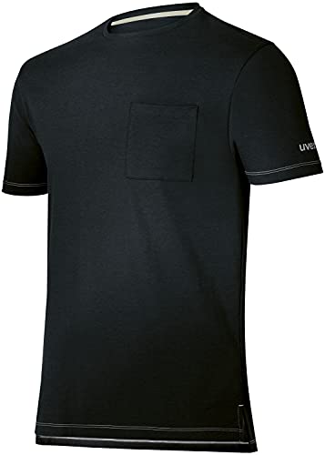 Uvex Tune-Up Männer Kurzarmshirt mit Rundhals für die Arbeit - Schwarz - M von Uvex