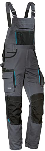 Uvex Tune-up Männer-Cargohose - Latz-Bundhose für die Arbeit - Grau - 42 von Uvex