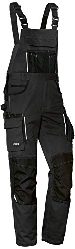 Uvex Tune-up Männer-Cargohose - Latz-Bundhose für die Arbeit - Schwarz - 54 von Uvex