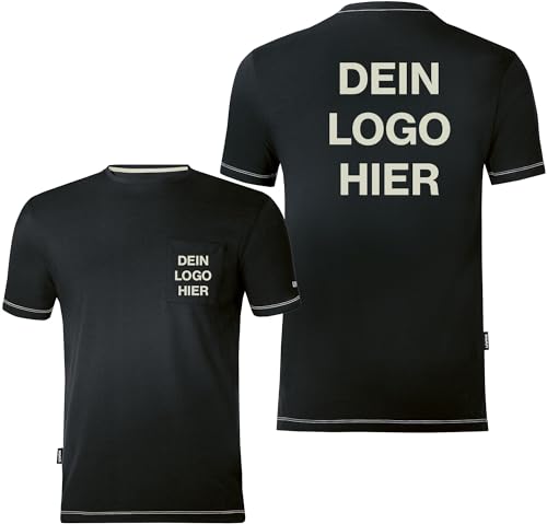 Uvex Tune-up T-Shirt für Herren - Arbeits-Shirt Bedrucken Lassen mit Firmenlogo - Shirt zum Bedrucken - Weiß (DE/NL/SE/PL, Alphanumerisch, L, Regular, Regular, Schwarz) von Uvex