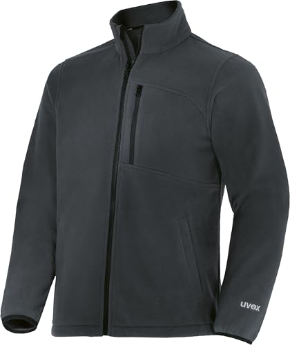 Uvex suXXeed Craft Fleecejacke - Herren Arbeitsjacke mit warmen Microfleece - Stehkragen & Reißverschluss - Größe XL von Uvex