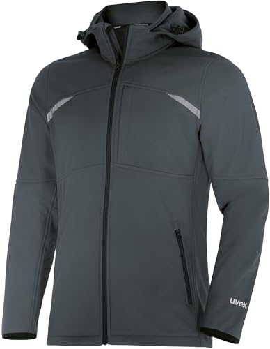 Uvex suXXeed Craft Softshelljacke - Herren Arbeitsjacke mit ergonomischer Passform - wasserdicht 8.000 mm - mit Kapuze - Größe XL Uvex suXXeed Craft Softshelljacke - Herren Arbeitsjacke mit ergonomischer Passform - wasserdicht 8.000 mm - mit Kapuze - Größe XL von Uvex