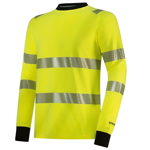 Uvex suXXeed Multifunction high vis Longsleeve - Warnschutz Langarmshirt - Hohe Sichtbarkeit - mit Reflexstreifen - Größe L von Uvex