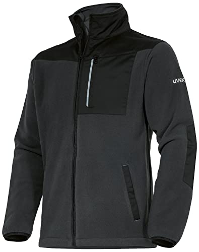 Uvex tune-up Fleecejacke - Herren Arbeitsjacke - Outdoorjacke für Freizeit - Schwarz - L von Uvex