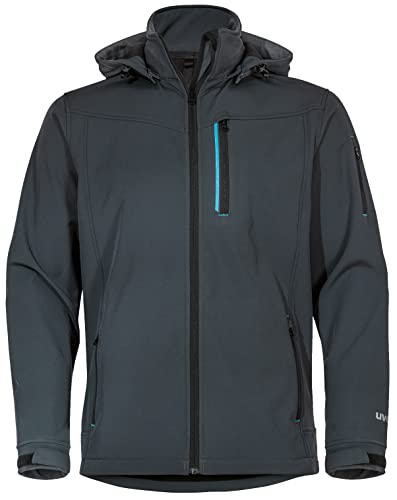 Uvex tune-up Softshell-Arbeitsjacke - für Herren - Outdoorjacke - Blau - Gr. L von Uvex