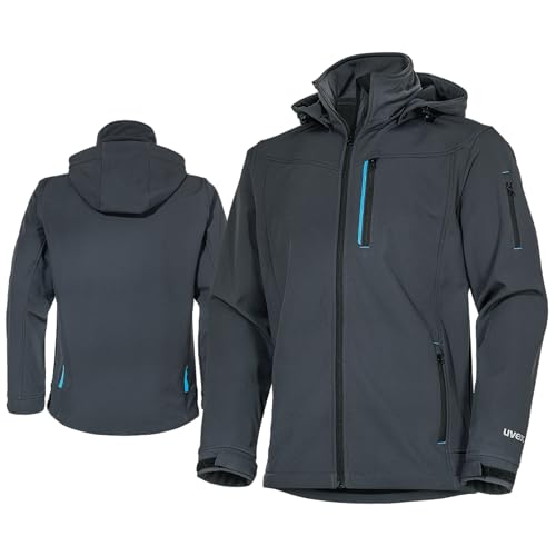 Uvex tune-up Softshell-Arbeitsjacke - für Herren - Outdoorjacke - Blau - Gr. S von Uvex