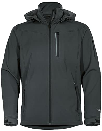 Uvex tune-up Softshell-Arbeitsjacke - für Herren - Outdoorjacke - Schwarz - Gr. 3XL von Uvex