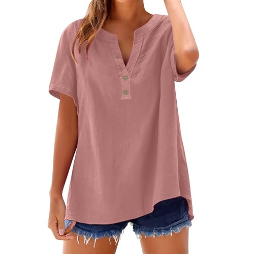 Day Prime 2025 Damen Tshirts Basic Shirt T-Shirts Sommer Lang T Tiefer Ausschnitt Shirts Maedchen 158 164 True Classic Tees Erfahrung Weiss Oversize Bluse Leicht Leinen Trachtenbluse Mädchen Top von Uwdiohq