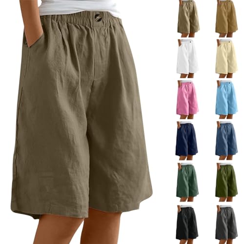 Uwdiohq Angebote des Tages Heute Blitzangebote Shorts Damen Sommer High Waist Jeans Women's Lockere High Waist Freizeit Kurze Wandershorts Damen Grau Sonderangebote Schnäppchen von Uwdiohq