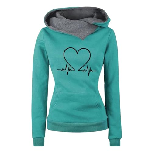Uwdiohq Angebote des Tages Heute Damen Sweatshirt Hoodie Pullover Amerika Sweatjacke Weiss Mit Kapuze Für Gefuettert Sale Bestellung von Uwdiohq