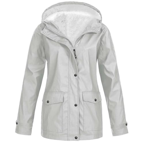 Uwdiohq Angebote des Tages Heute Outdoorjacke Damen Wasserdicht Atmungsaktiv Leicht Damen Regenjacke Weiss 2 Wege Reißverschluss Casual Hoodies Leichte Fahrradjacke Damen Sale Angebote Bestellung von Uwdiohq