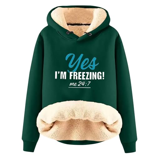 Uwdiohq Grauer Oversized Hoodie Damen Lange Pullover Für Hoody Mit Kapuze Beige Sweatshirt Jacke Sweatjacke Flieder von Uwdiohq