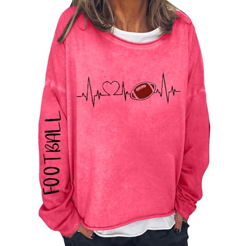 Uwdiohq Blitzangebote des Tages Sweatshirt OHN Kapuz Sweatshirt Damen Braun Pullover Kuschelig Damen Halloween Langarmshirt Damen Sweatjacke Damen Lang XXL Sale Angebote Bestellung von Uwdiohq