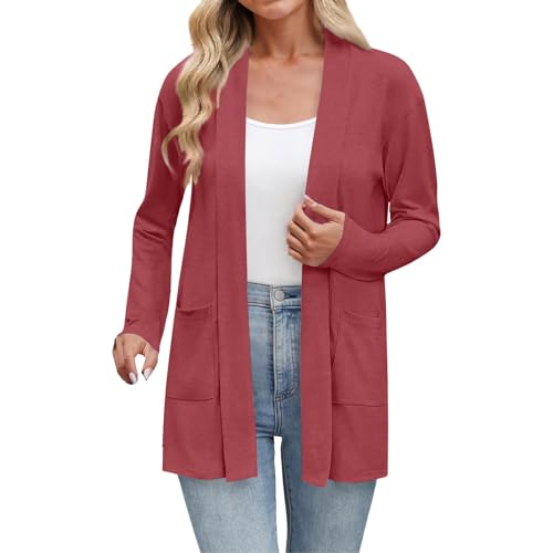 Uwdiohq Bolero Blau Sommer Damen Leicht Leichte Strickjacke Beige Blazer Für Sweatjacke Ohne Kapuze Oversize Pullover Western Kleid Roter Pulli Winterpullover Baumwolle Umhang Schwarz Sommermantel von Uwdiohq