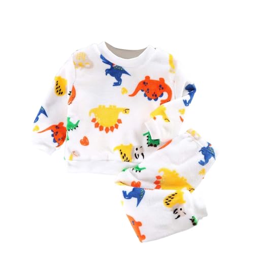 Uwdiohq Damen Billige Kinder Mädchen/Winter Warmer Flanellanzug mit Baumwolle gepolstert Homewear Top und Hose Set 2-teilige Outfits Baby Neugeborene Kleidung Mädchen Klei Sale Angebote Bestellung von Uwdiohq