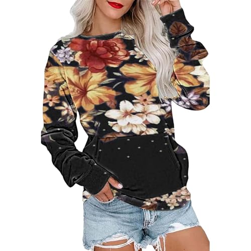 Uwdiohq Day Prime 2024 Sweatshirt Damen Ohne Kapuze Beige Sweatshirts Fuer Damen Grosse Groessen Damen Pullover V Ausschnitt Baumwolle Damen Langarmshirt Baumwolle Meine Bestellungen Anzeigen 24 von Uwdiohq