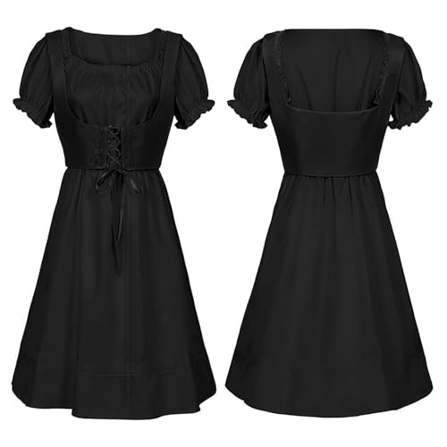 Uwdiohq Dirndl Komplettset Damen Teenager Mädchen Modern Vintage Kleider Champagner Faschingsdirndl Kostuem Midi Gr 38 Schuerze Rosa 46 Altrosa Klassisch Fuer Maedchen Groesse 164 Sommerkleid 116 48 von Uwdiohq