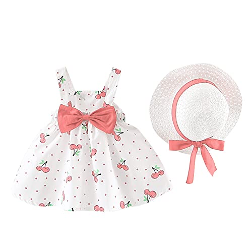 Uwdiohq Outfits Prinzessin Kinder Baby Kleinkind Mädchen Ärmellose Dot Bogenhut Mädchen Outfits & Set Warme Babykleidung Baby Bekleidung Mädchen von Uwdiohq