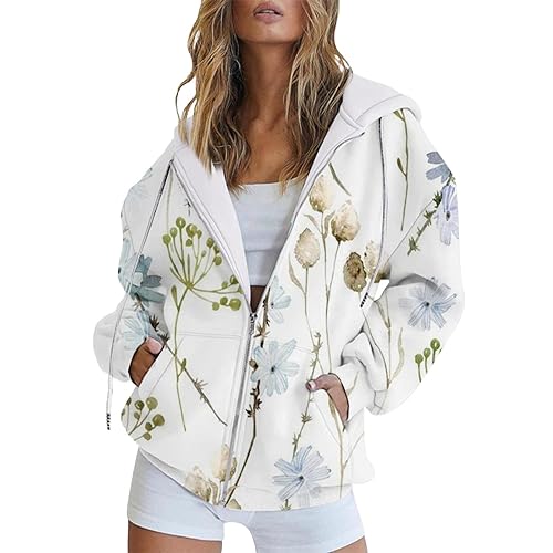 Uwdiohq Damen Hoodie Kleid Los Angeles Pullover Braun Strickjacke Mit Kapuze Sweatshirt Jacke Ohne Sweatjacke Gr 48en von Uwdiohq