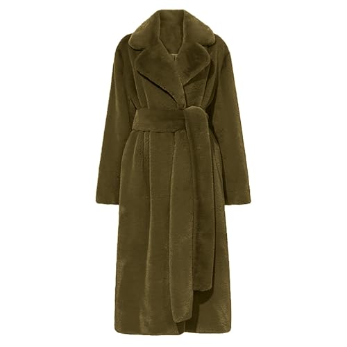 Uwdiohq Outlet Angebote Sale Winterjacke Damen Lang Warm Gefüttert Damen Mantel Mantel Mit Fellkragen Wintermantel Damen Größe 54 Sportjacke Damen Outdoor Sonderangebote Schnäppchen von Uwdiohq