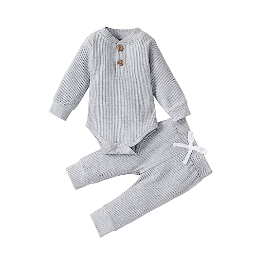 Uwdiohq Outlet Sale Sonderangebote Neugeborenen Baby Mädchen Junge Kleidung 3 6 12 18 24 Monate Outfits Langarm Gestrickte Baumwolle Strampler Hosen Infant Winter Set Meine Bestellungen Anzeigen 24 von Uwdiohq