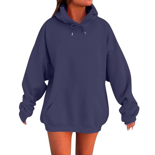 Uwdiohq Prime Deal Days 2024 Hoodie Los Angeles Oversized Pullover Damen Lang Uebergangsmantel Mit Kapuze Damen Sweatshirt Damen Sportlich Oversize Sweatjacke Damen Grau Meine Bestellung von Uwdiohq