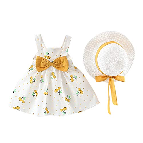 Uwdiohq Outfits Prinzessin Kinder Baby Kleinkind Mädchen Ärmellose Dot Bogenhut Mädchen Outfits & Set Warme Babykleidung Baby Bekleidung Mädch von Uwdiohq