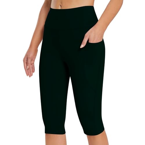 Uwdiohq Sale Angebote Leggings Für Damen Mit Taschen Hohe Taille Yogahose Damen Caprihose Sommer 3/4 Baumwolle Damen Radlerhose Kurz Gymnastikhose Frauen Große Größen Sonderangebote Schnäppchen von Uwdiohq