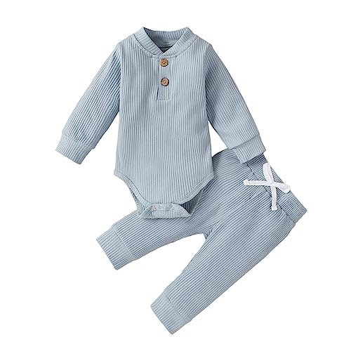 Uwdiohq Same Day Angebote Sale Neugeborenen Baby Mädchen Junge Kleidung 3 6 12 18 24 Monate Outfits Langarm Gestrickte Baumwolle Strampler Hosen Infant Winter Sets 1 Mädche Sale Angebote Bestellung von Uwdiohq